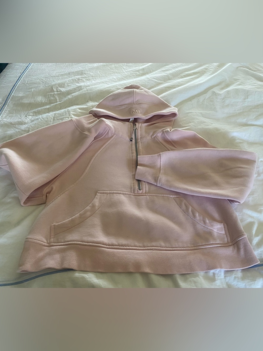 Lululemon Light Pink Half-Zip Hoodie